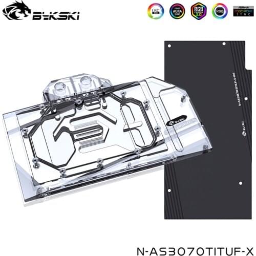 Bykski Water Cooler For ASUS TUF RTX3070TI 8G GAMING VGA Video Card Cooling Block,G1/4" ,N-AS3070TITUF-X