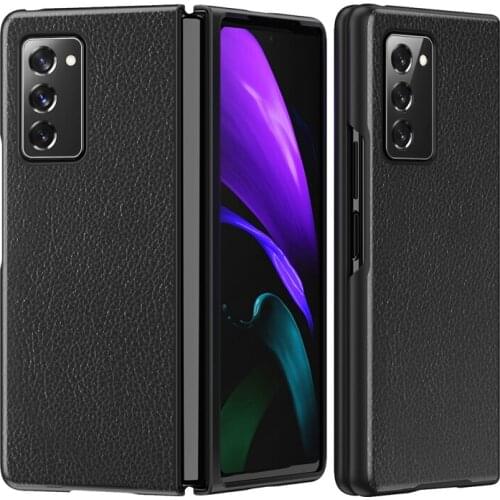 Case For Samsung Galaxy Z Fold 2 1 Flip Case Carbon Fiber Leather Shockproof Case For Galaxy Z Fold2 Fold1 5G Folding Phone Case