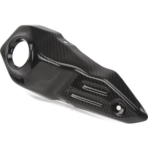 For Yamaha MT09 mt-09 Motorcycle Modified Real Carbon Fiber Exhaust Pipe Cover Shell Heat Insulation 2017-2020