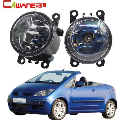 Cawanerl 2 X 100W Car Halogen Fog Light Daytime Running Lamp DRL 4300K 12V For Mitsubishi Colt CZC Convertible (RG) 2006-2009