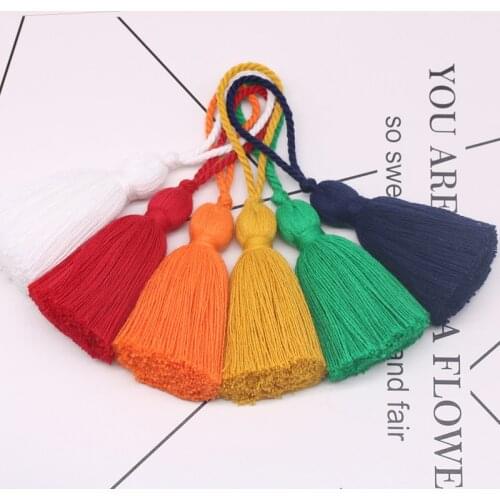 Cotton Tassel 8cm Hanging Rope Fringe Tassel for Sewing Curtains Garment Home Decoration Jewelry Craft Accessories 5pcs/lot
