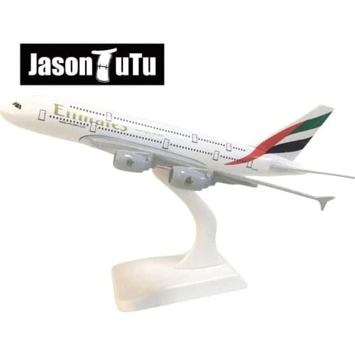 JASON TUTU 20cm United Arab Emirates Airbus A380 Airplane Model Plane Model Aircraft Diecast Metal 1/300 Scale Planes Drop shipp