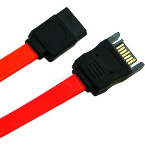 50cm SATA 7pin Male to Female M/F SATA II hard disk data Extension Cable red