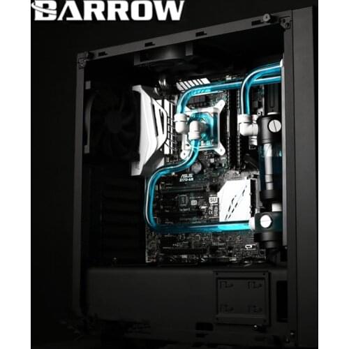 Barrow Water Cooling Kits OD14mm Hard Tube 240mm Radiator+ CPU Block Pump+ Reservoir use for AM3 AM4 + Intel 115X 2011 X99 YR01