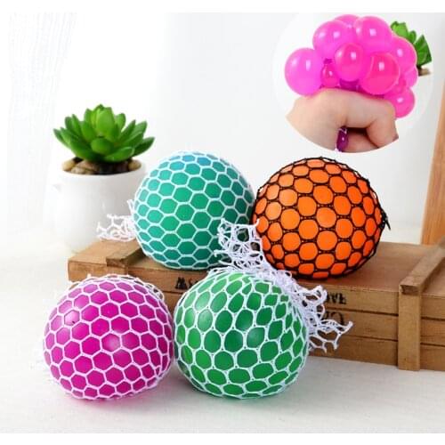 Squeeze Soft Grape Ball Autism Mood Squeeze Finger Reduced pressure Toys Funny Novelty gags toys Pressure relief grape ball