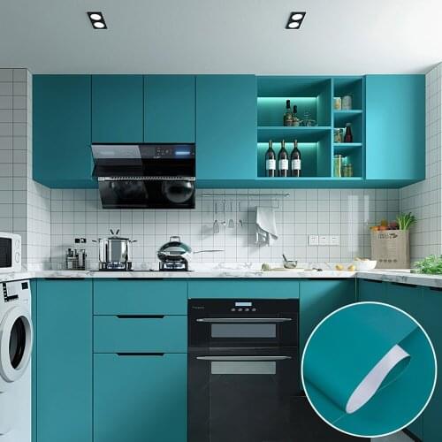 Vinyl Film Stickers Adhesive Sticker for Furniture Renovation Stickers Nordic Kitchen Cabinet Door Wardrobe 3D Waterproof Films