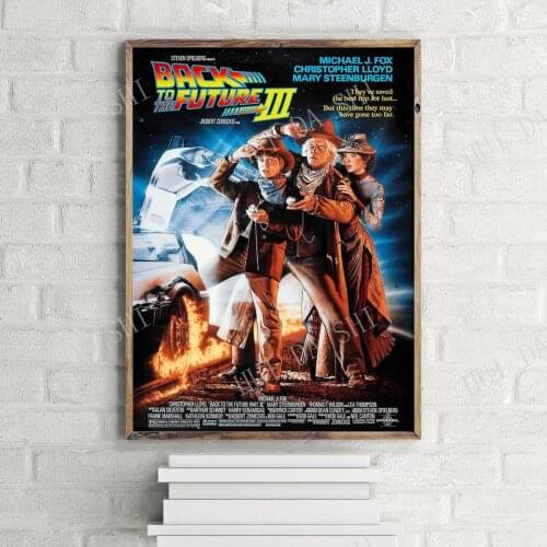 Back To The Future 3 Original Movie Poster Design, Wall Art Print