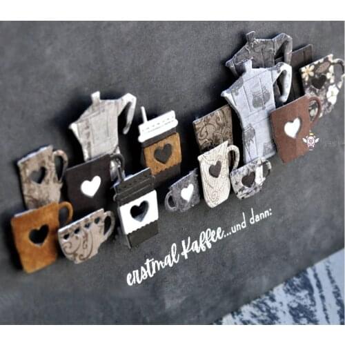 New Teapot coffee cup metal Cutting Dies Stencils DIY Scrapbooking Paper/photo Cards Embossing Dies