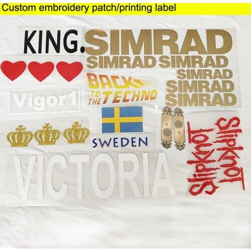 Custom customized logo t shirt logo print Transfer-film Vinyl Printing LOGO on T-shirts Transfer film Vinyl print on Clothes