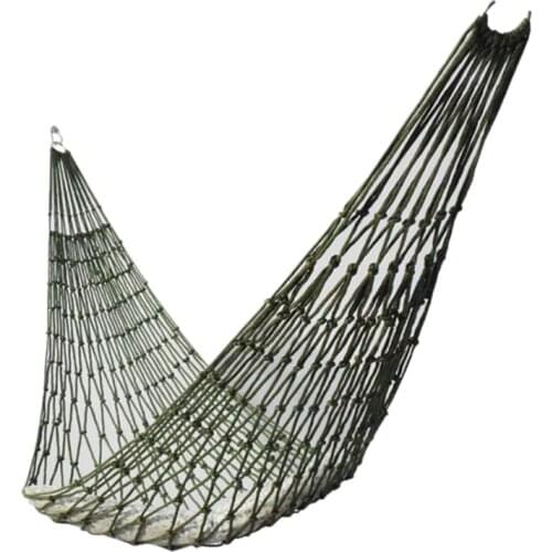 Practical Portable Outdoor Sport Hammock, Outdoor Camping Hammock Mesh Net for Garden Beach Yard Travel Garden Swing Hanging Bed