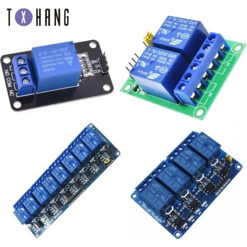 5V 1 2 4 8 channel relay module with optocoupler. Relay Output 1 2 4 8 way relay module for arduino