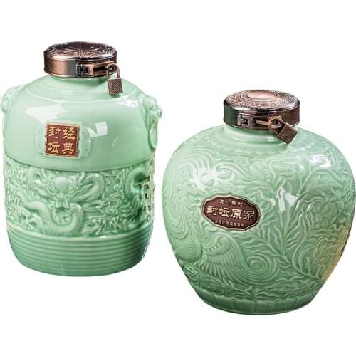 Retro Light Luxury Hip Flask Personalized Sealed Jar Antique Style Mens Gift Set Hidden Alcohol Bouteille Verre Drinkware ED50JH