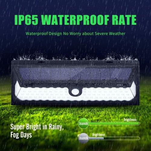 SLGOL 118 LED Solar Powered Motion Sensor Lighting Outdoor, Security Wall Lamp with 270° Beam Angle for Garden,Front Door, Yard