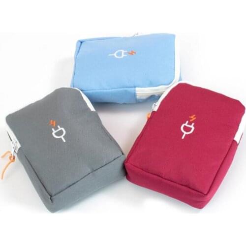 Phone USB Cable Earphone Charger Box Bag Portable Digital Device Organizer Storage Bags Travel Headphone Cable Digital 60XX