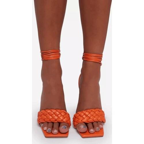 DDYZHY Womens Shoes Cross-Tied Python Pattern PU Narrow Band Mixed Colors Thin High Heels Fashion Zapatos De Mujer 2021 Summer