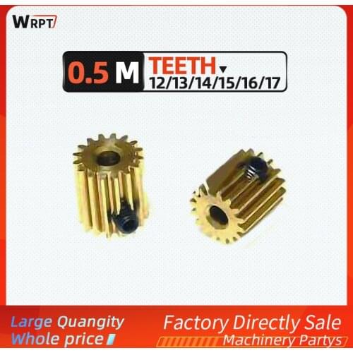 10pc 0.5M 12/13/14/15/16/17 Teeth 0.5mod gear rack spur gear precision copper steel cnc pinion 15T Length (L) 12mm