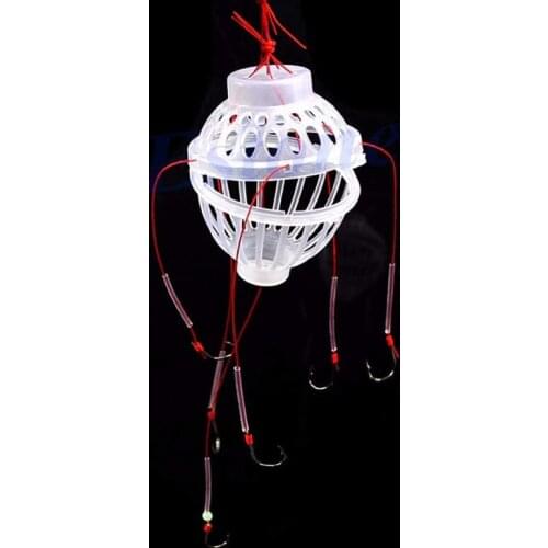 1Pc Explosion Hook Fishing Hooks Outdoor Baits Cage Basket Feeder Holder Plastic Fishhook Tackle Accessories Tools