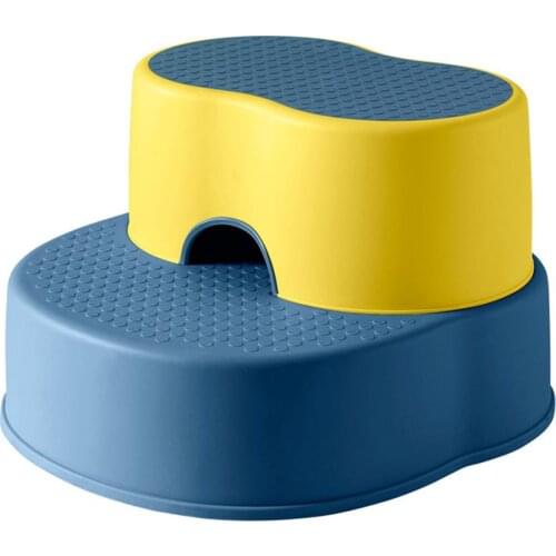 2 Step Stool for Kids Stackable Toddler Slip Resistant Safety Step Stools for Toilet Potty Training Bathroom Kitchen