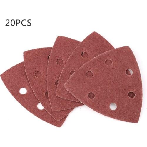 20pcs Triangle 90mm Self-adhesive Sandpaper Polishing Abrasive Tools Grit 40-240