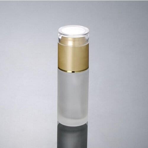 300Pcs/Lot 40 ml Frosted Glass Spray Bottle With gold pump, Empty Perfume Atomizer bottle Wholesale
