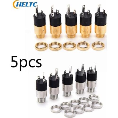 5pcs PJ392 Stereo Female Sockect Jack 3.5 Audio Headphone Connector 3.5mm Stereo Headphone Audio Video Jack Socket Plug 2Colors