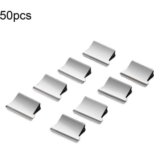 50Pcs Push Clip Device Portable Handheld Paper Fast Clam Clip Dispenser Metal Refill Clips for School Office Student
