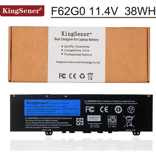Kingsener 11.4V 38WH F62G0 Laptop Battery For DELL Inspiron 13 5370 7370 7373 7380 7386 Vostro 5370 RPJC3 39DY5