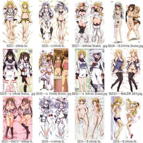 Anime Infinite Stratos Cecilia Alcott Charlotte Dunois Laura Bodewig Sexy Hugging Body Pillow Case Pet Pillowcase Cover 2Way