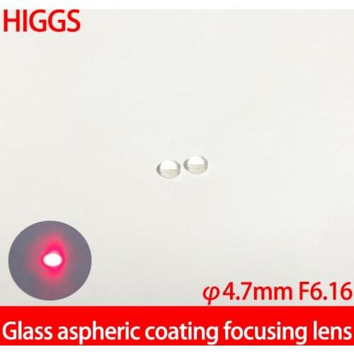 High quality Diameter 4.7mm FL 6.16mm aspherical glass lenses Laser focusing laser module part AR coated Customizable