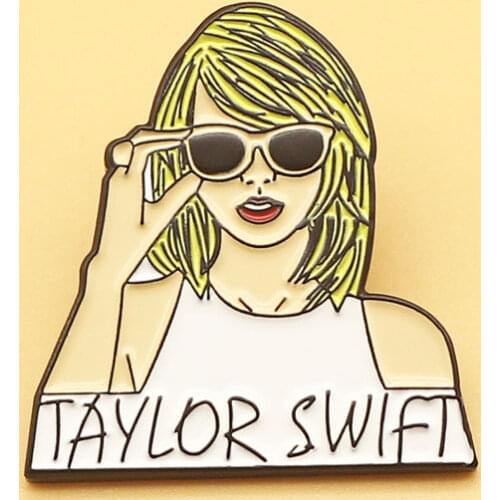 Swift Taylor brooch and songbird enamel pins Men and women fashion jewelry gifts anime movie novel lapel badges