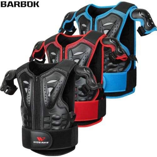 Children Snowboard Skiing Jacket Boy Girls Motorcycle Armor Vest Chest Back Protector Bike Spine Downhill Motocross Protective