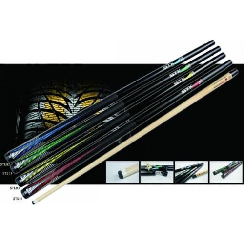 Xmlivet Green Billiards Pool Cue Stick with 11.5mm leather tip 1/2 Jointed Maple Shaft Nine-ball Ball Arm cues China