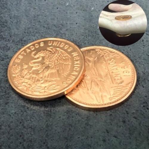 Magnetic Mexican 20 Centavo Coin (Super Strong, 2.86cm, Copper) Magic Tricks Close Up Magia Coin Appearing Magie Gimmick Props