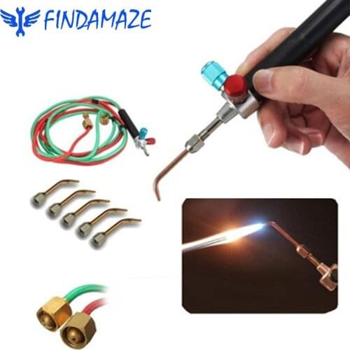A Set of Mini Oxygen Torch Tools Portable Acetylene Oxygen Torch Propane Torch Welding Metal Durable Oxygen Acetylene Torch