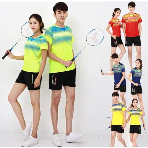 Men/women tenis masculino jerseys,badminton clothes,table tennis shirt for men,tenis sportswear shirt + shorts Masculino Mujer