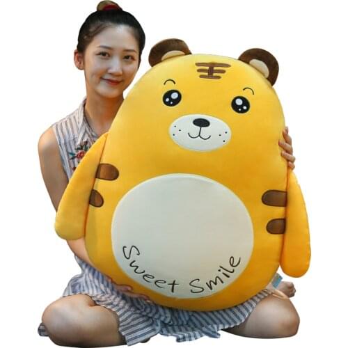 Squish Pillow Plush Animal Kawaii Unicorn Dinosaur Lion Panda Tiger Rabbit Soft Big Pillow Buddy Stuffed Cushion Valentine Gift