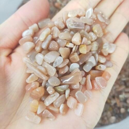 Natural Orange Moon Stone Tumbled Stones Minerals Aquarium Crystal Natural Stones And Minerals