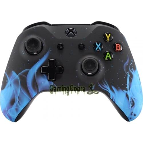 Blame Flame Soft Touch Top Cover Front Housing Shell for Xbox One X & One S Controller