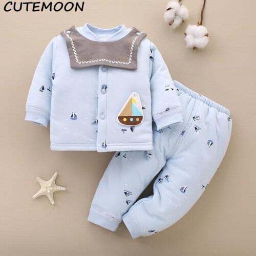 Pajamas Suit Winter Childrens Clothing Thermal Underwear Set Baby Boys Thicken Toddler Girl Clothes Kids