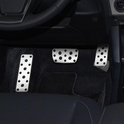 Stainless Car Accelerator Footrest Pedal Clutch Brake Pedals Cover Case Pads For Subaru Outback 2014-2021 Legacy 2015-2020 2021