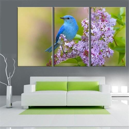 Drop-shipping Animal Canvas Painting Birds and Flowers Canvas Wall Art Home Decoration Picture No Frame for Living Room