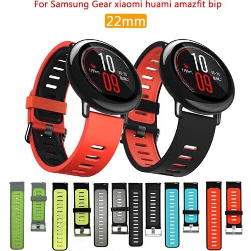 20mm Smart Watch band for Xiaomi Huami Amazfit Bip BIT PACE Lite Youth Smart Watch silicone Breathable Wrist bands Watchbands