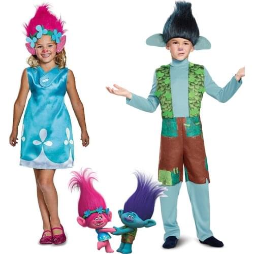 Snailify Boys Trolls Branch Costume Girls Trolls Poppy Costume Halloween Costume For Kids