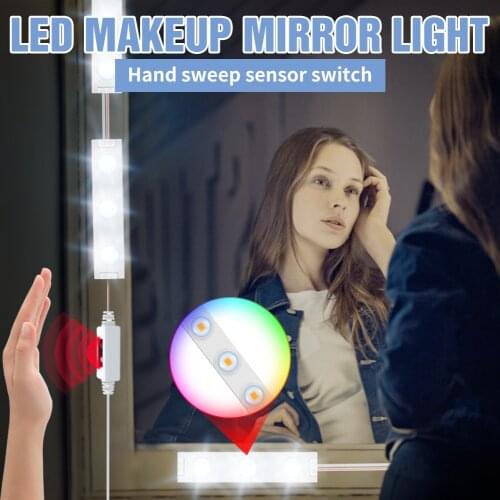 DC 5V Led Makeup Mirror Light Bulb Cosmetic Led Lamp Hollywood Vanity Lights USB Wall Lamp 2 6 10 14pcs Dimmable Dressing Table