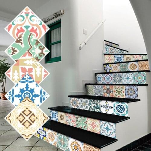 Thicken Self-Adhesive Floor Bathroom Waterproof Stickers PVC Wallpaper Floor Tiles Bedroom Kitchen Floor Non-Slip Wall Stickers