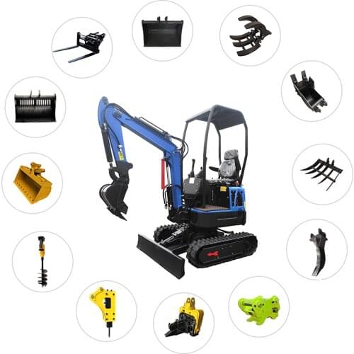 XN12 Small Digger Mini Excavator 1.2 Ton With 4 Foot Roof