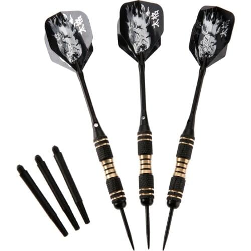 3pcs 23g Brass Steel Needle Tip Darts Kit with Dart Box Case Dardos Aluminum/ Plastic Dart Shafts+ Nice Dart Flights New Arrival