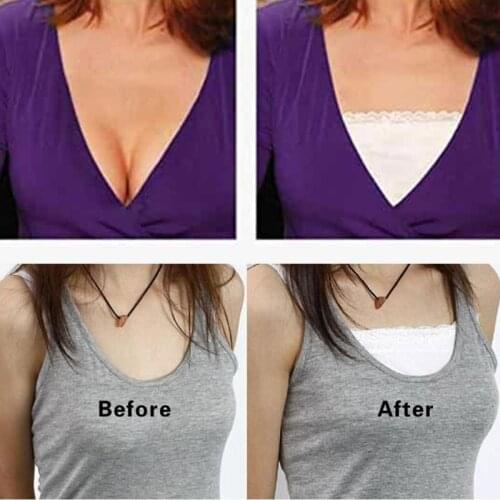 3pcs Anti Peep Invisible Bra Small Lace Breathable Women Underwear Breast Coverage -OPK