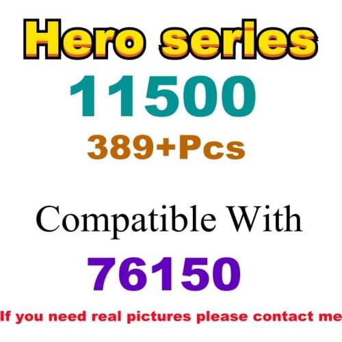 389Pcs 11500 Building Block Toy Hero Series 76150 Assembled Building Block Childrens Toy Gifts