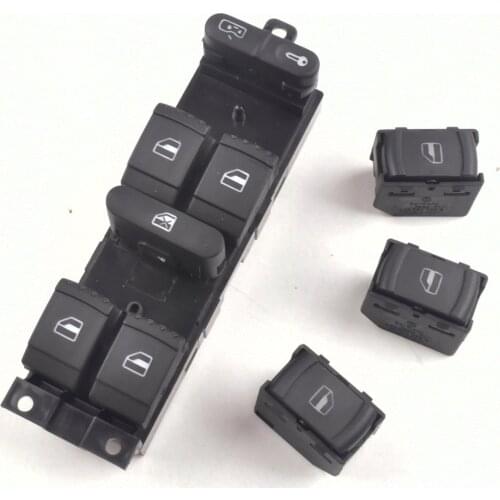 4pcs Car Power Window Switch Panel Master Console Control for VW Passat B5 B5.5 Golf Jetta Bora MK4 Window Lock 1J4959857